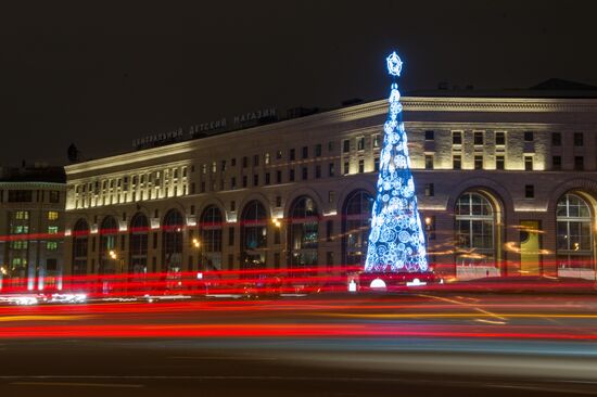New Year illumination in Moscow