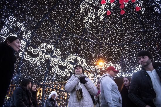New Year illumination in Moscow