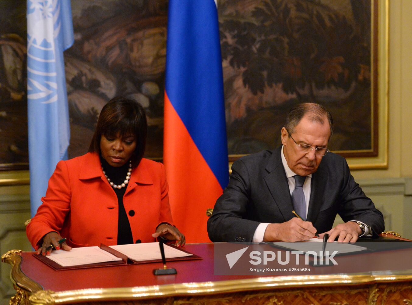 Sergei Lavrov meets with Ertharin Cousin