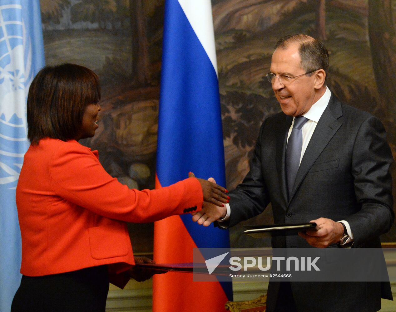 Sergei Lavrov meets with Ertharin Cousin