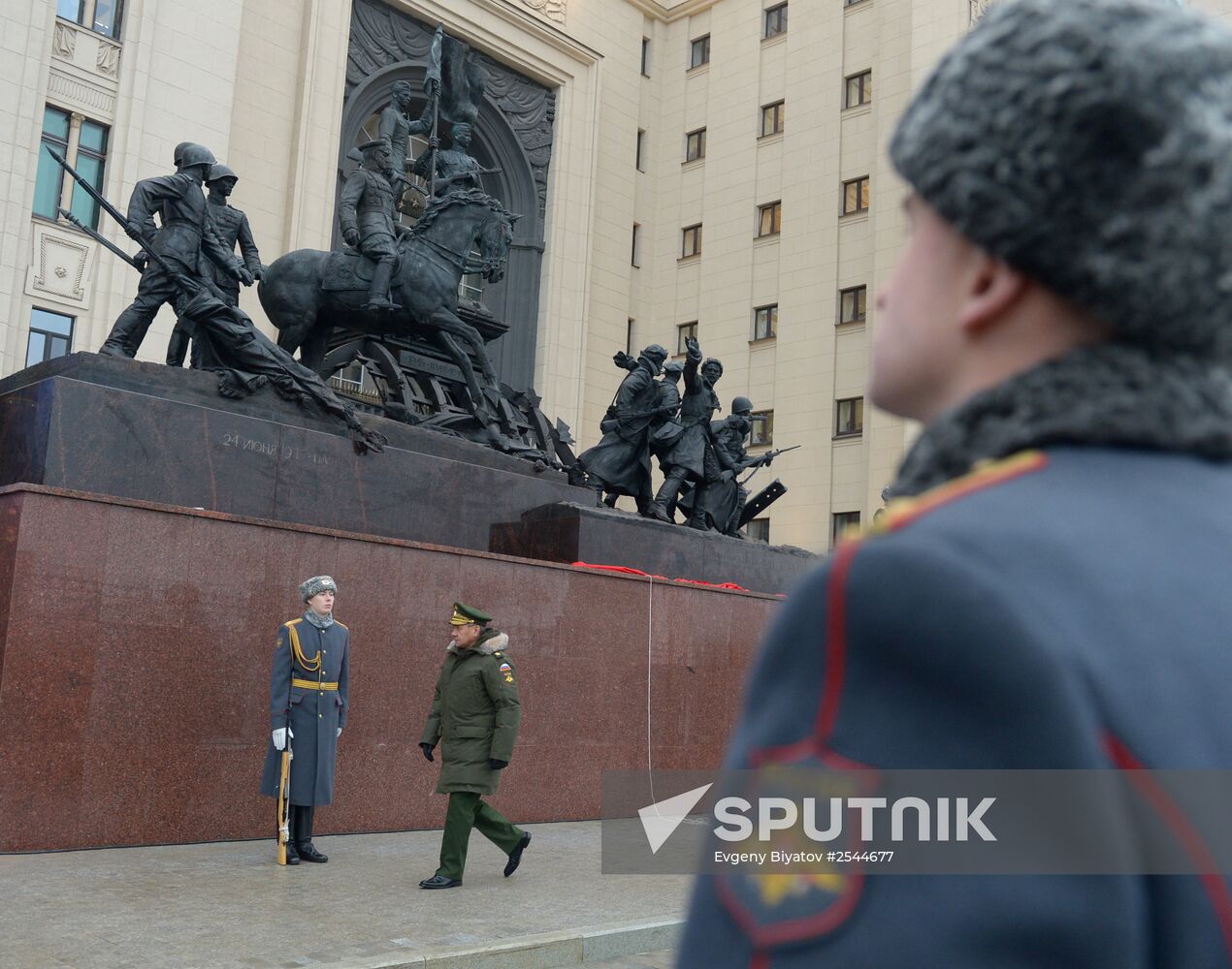 Unveiling sculpture dedicated to Victory in Great Patriotic War