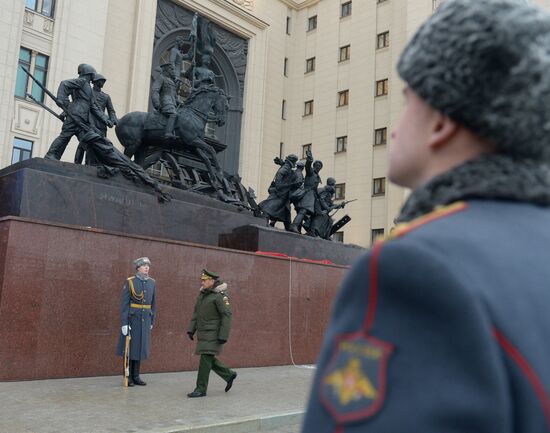Unveiling sculpture dedicated to Victory in Great Patriotic War