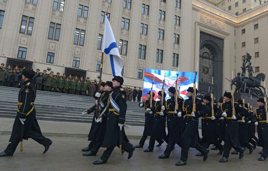 Unveiling sculpture dedicated to Victory in Great Patriotic War