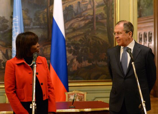 Sergey Lavrov meets with Ertharin Cousin