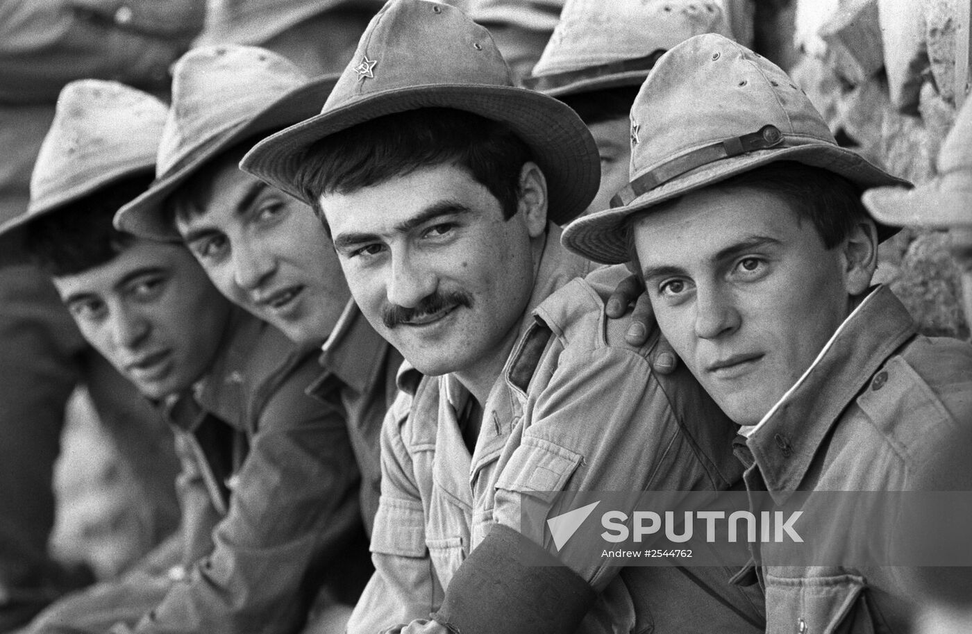 Salang outpost of Soviet limited troop contingent