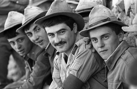 Salang outpost of Soviet limited troop contingent