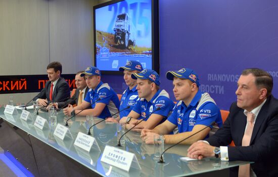 Press-conference by KAMAZ-master team