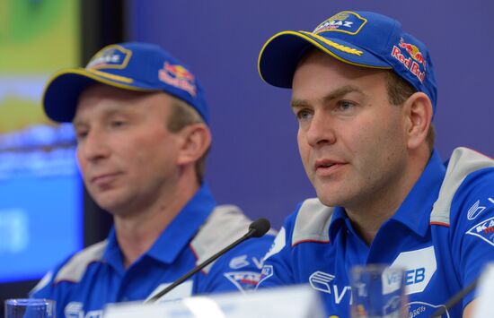 Press-conference by KAMAZ-master team