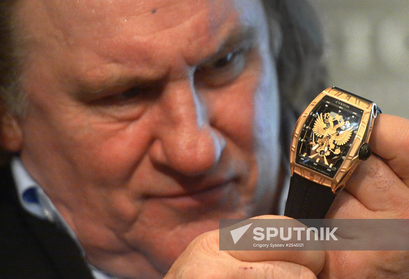 Presentation of watch from Cvstos and Gerard Depardieu "I am proud to be Russian"