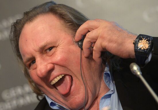 Presentation of watch from Cvstos and Gerard Depardieu "I am proud to be Russian"