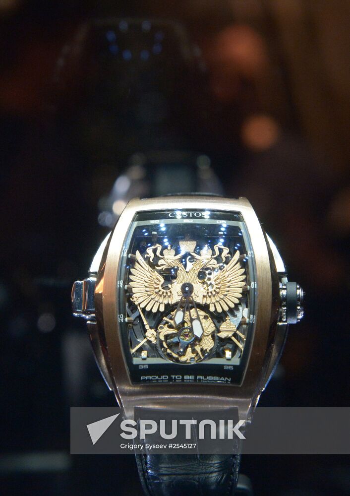 Presentation of watch from Cvstos and Gerard Depardieu "I am proud to be Russian"