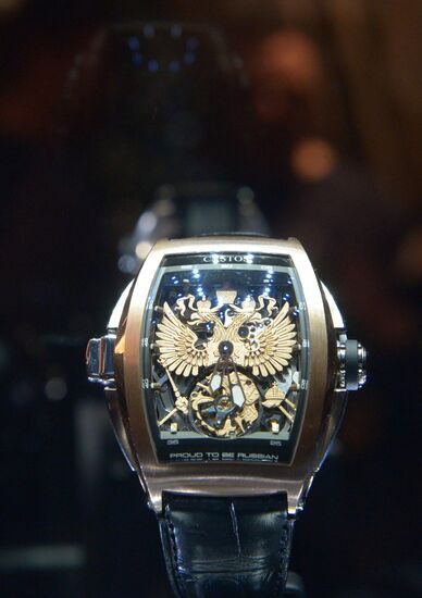 Presentation of watch from Cvstos and Gerard Depardieu "I am proud to be Russian"