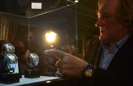 Presentation of watch from Cvstos and Gerard Depardieu "I am proud to be Russian"