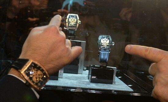 Presentation of watch from Cvstos and Gerard Depardieu "I am proud to be Russian"