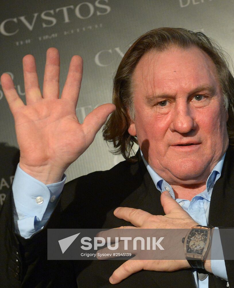 Presentation of watch from Cvstos and Gerard Depardieu "I am proud to be Russian"