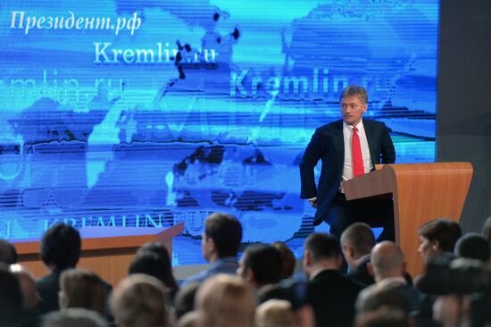 Tenth annual major news conference of Russian President Vladimir Putin