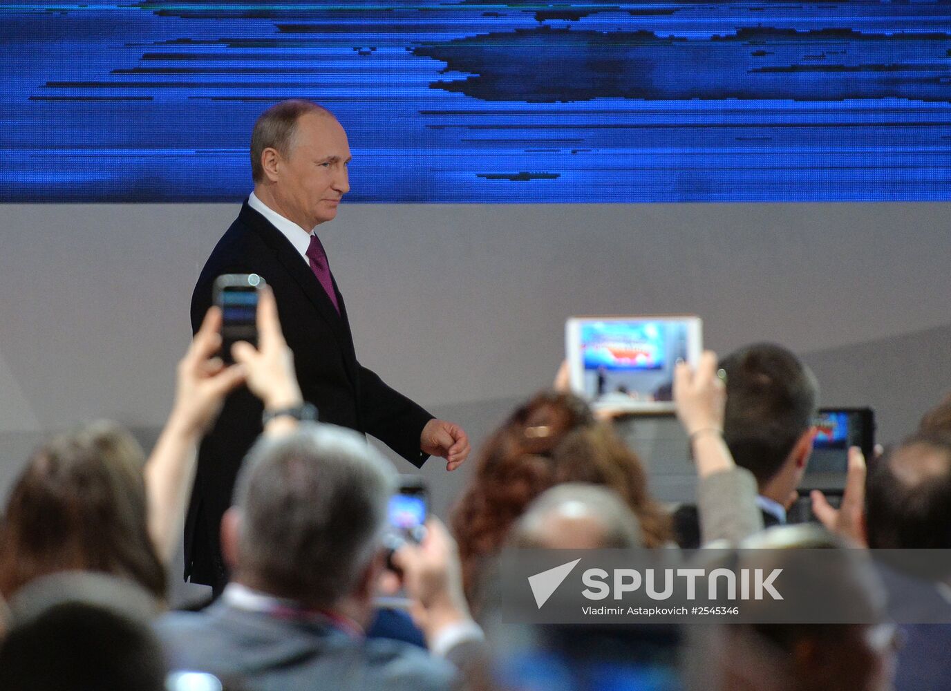 Tenth annual major news conference of Russian President Vladimir Putin
