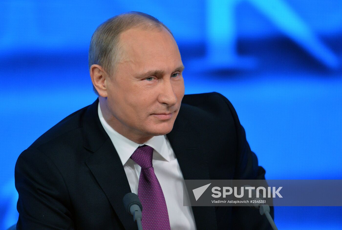 Tenth annual major news conference of Russian President Vladimir Putin