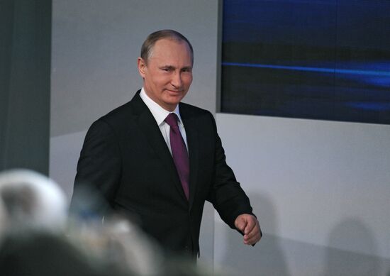 Tenth annual major news conference of Russian President Vladimir Putin