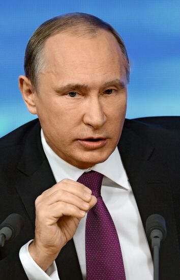 Tenth annual major news conference of Russian President Vladimir Putin