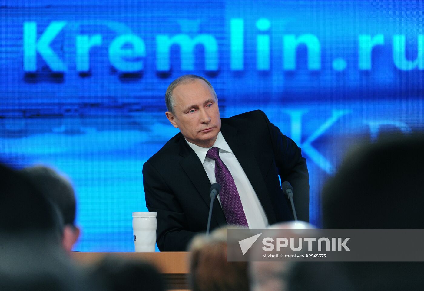 Tenth annual major news conference of Russian President Vladimir Putin