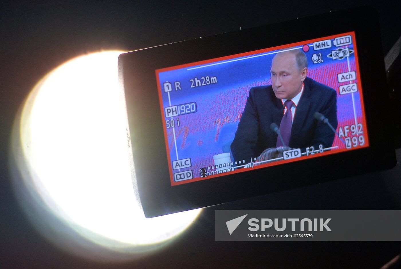 Tenth annual major news conference of Russian President Vladimir Putin