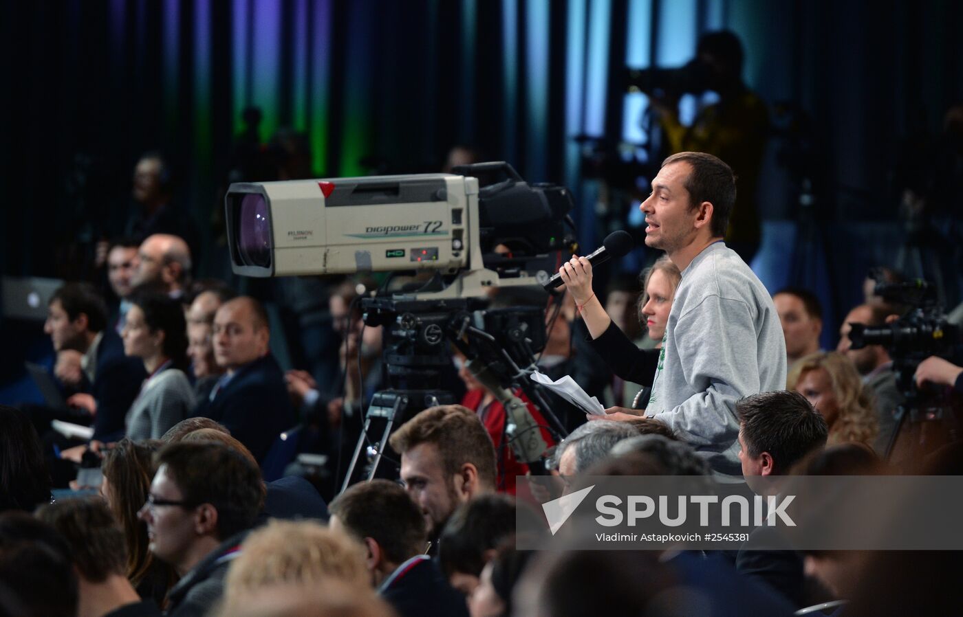 Tenth annual major news conference of Russian President Vladimir Putin
