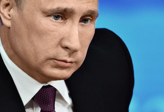 Tenth annual major news conference of Russian President Vladimir Putin
