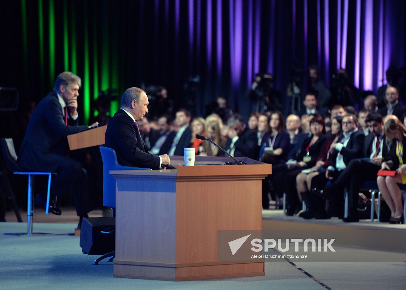 Tenth annual major news conference of Russian President Vladimir Putin
