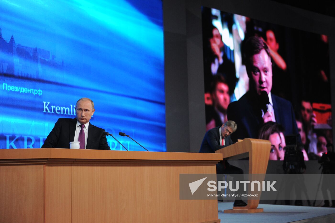 Tenth annual major news conference of Russian President Vladimir Putin