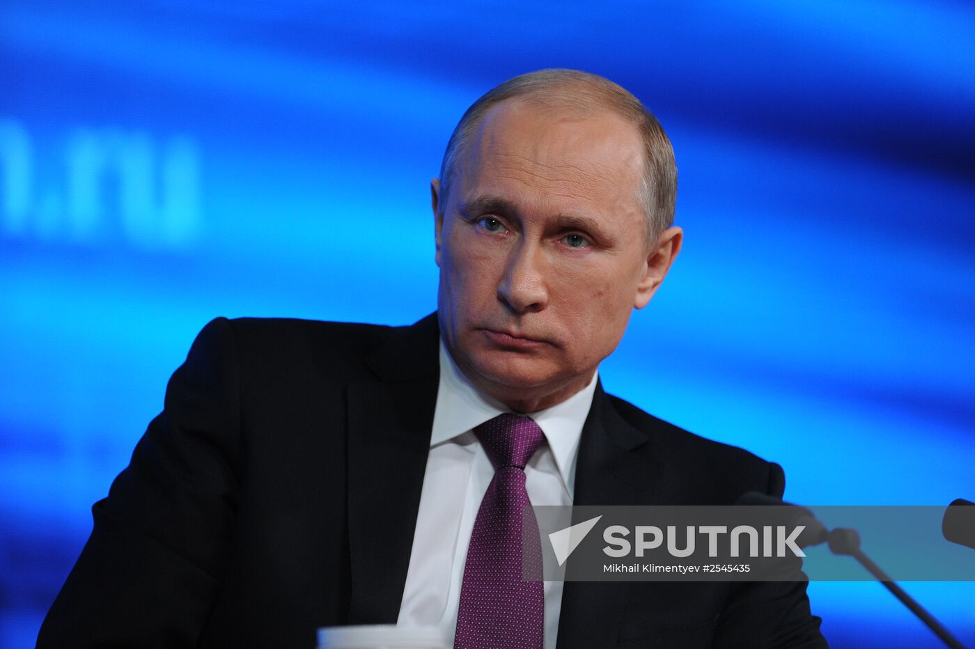 Tenth annual major news conference of Russian President Vladimir Putin