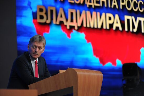 Tenth annual major news conference of Russian President Vladimir Putin