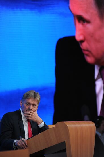 Tenth annual major news conference of Russian President Vladimir Putin