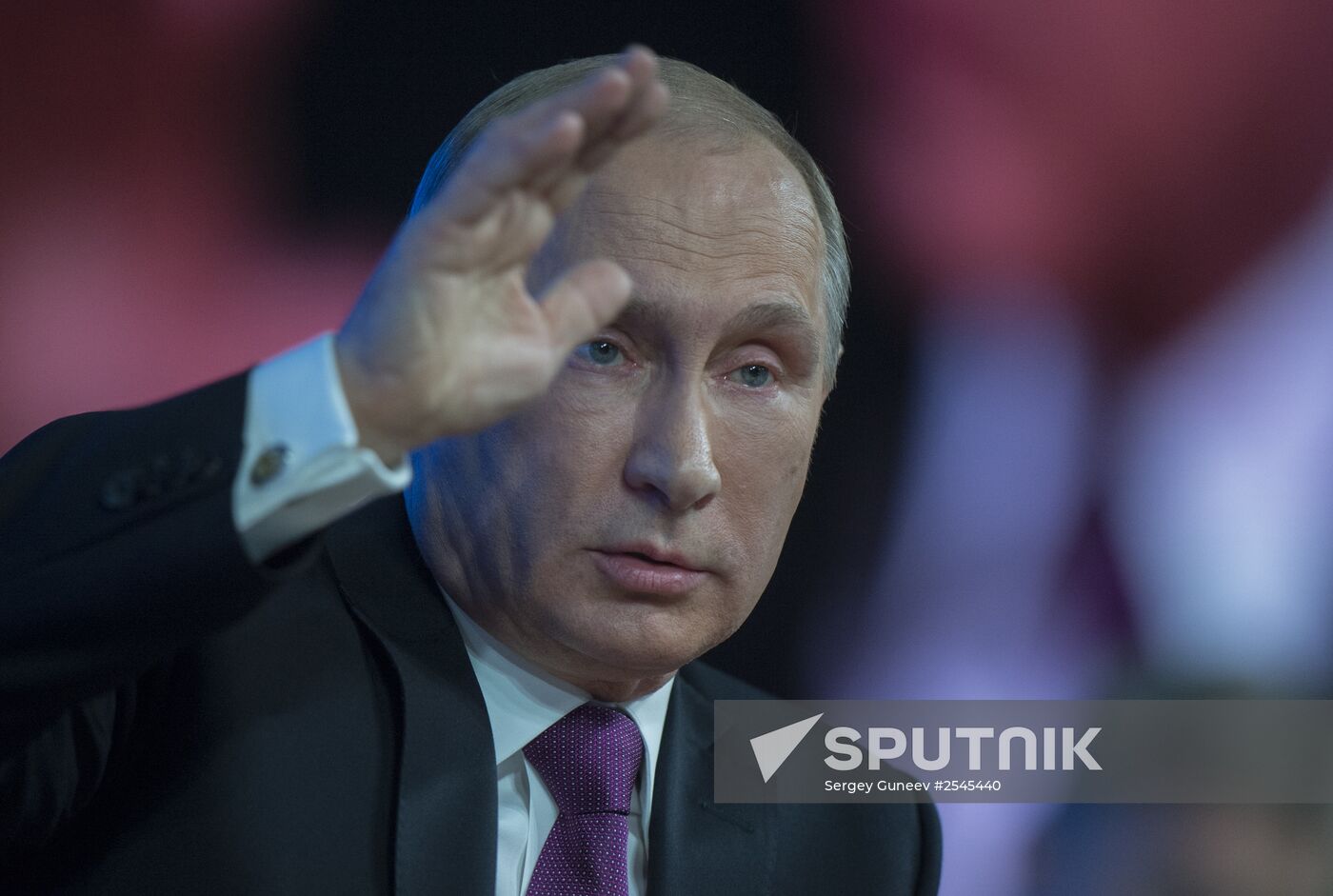 Tenth annual major news conference of Russian President Vladimir Putin