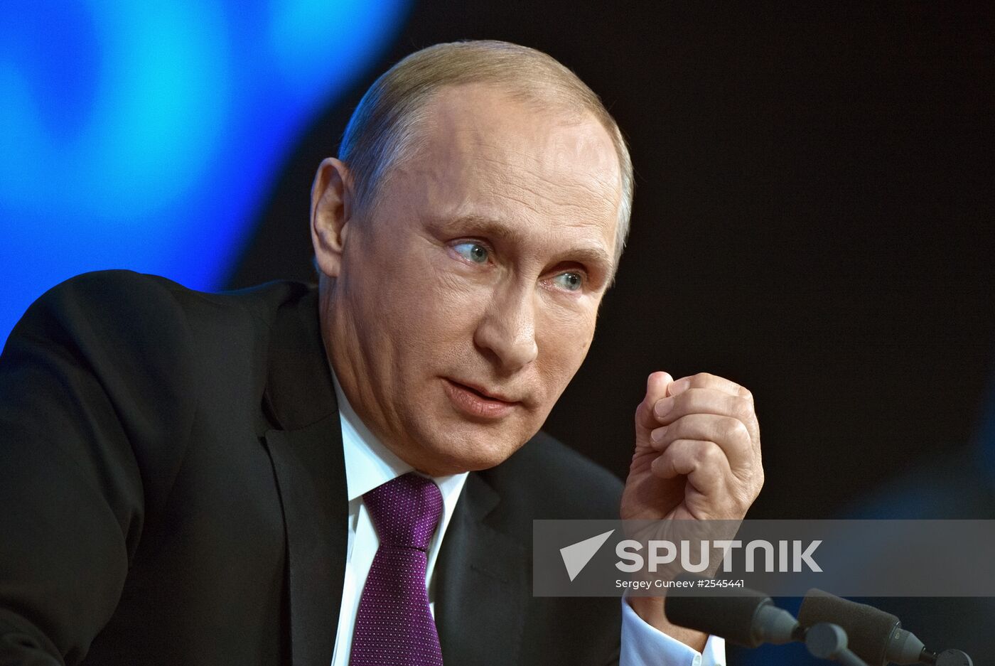 Tenth annual major news conference of Russian President Vladimir Putin