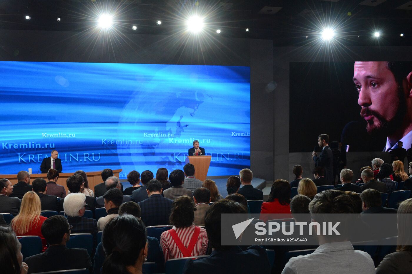 Tenth annual major news conference of Russian President Vladimir Putin
