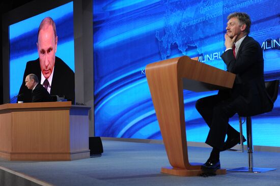 Tenth annual major news conference of Russian President Vladimir Putin