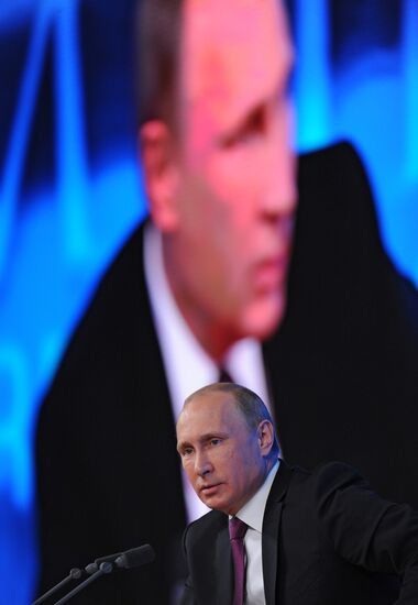 Tenth annual major news conference of Russian President Vladimir Putin