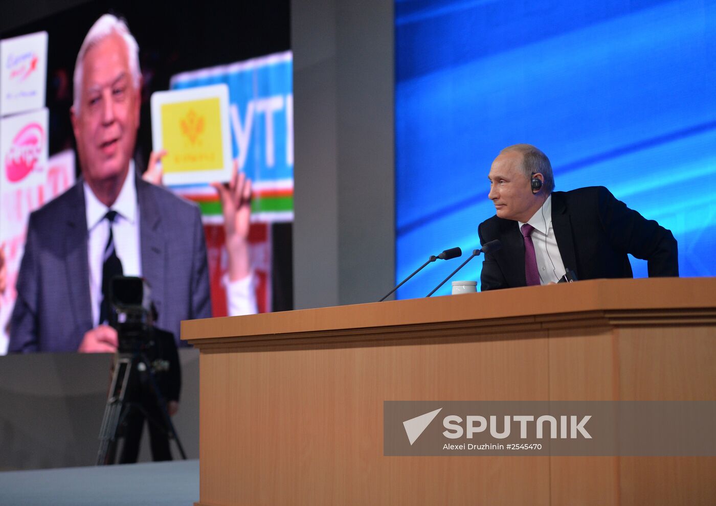 Tenth annual major news conference of Russian President Vladimir Putin