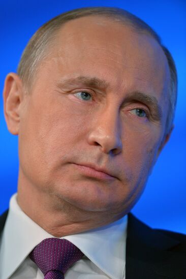 Tenth annual major news conference of Russian President Vladimir Putin