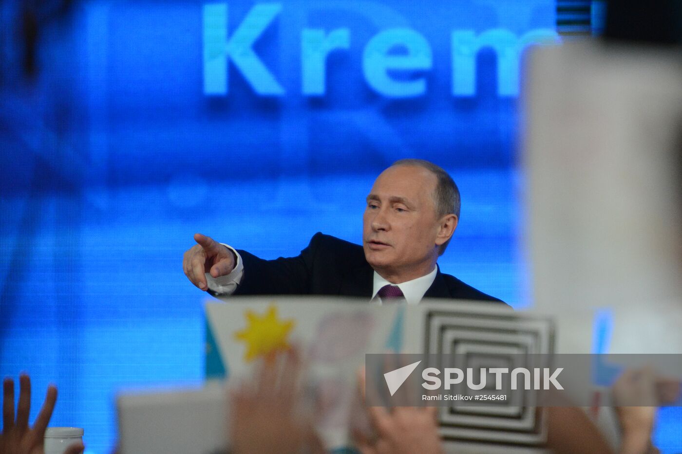 Tenth annual major news conference of Russian President Vladimir Putin