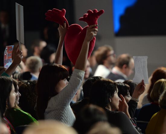 Tenth annual major news conference by Russian President Vladimir Putin