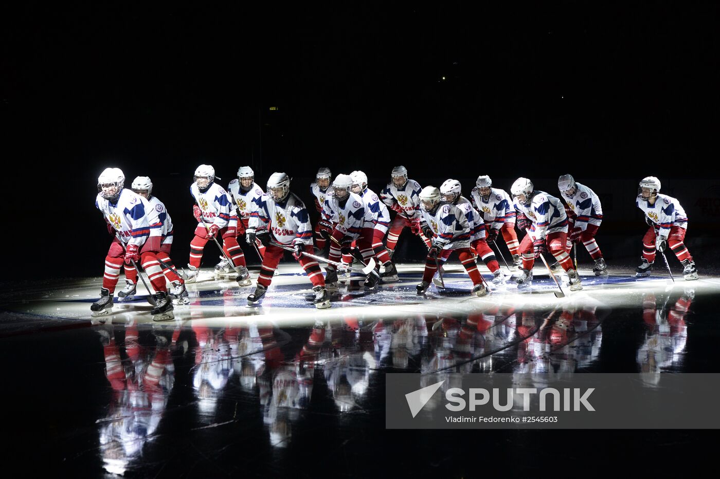 Ice hockey. Channel One Cup. Russia vs. Finland