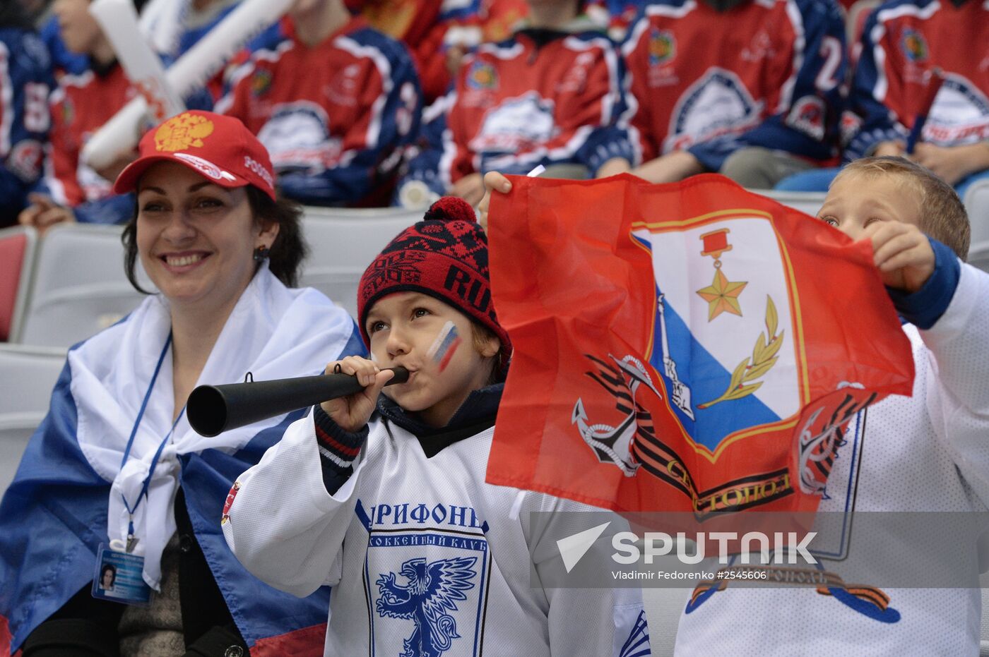 Ice hockey. Channel One Cup. Russia vs. Finland