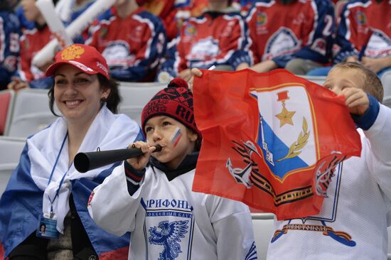 Ice hockey. Channel One Cup. Russia vs. Finland