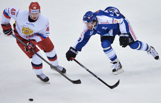 Ice hockey. Channel One Cup. Russia vs. Finland