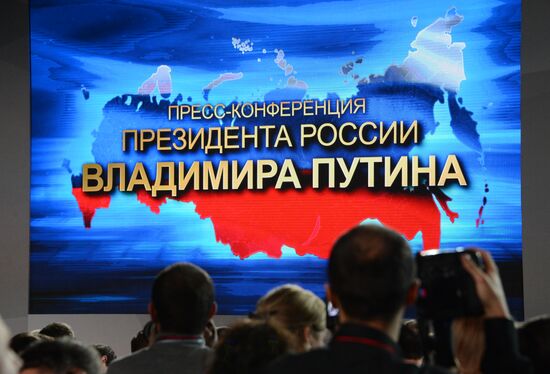 Tenth annual major news conference of Russian President Vladimir Putin