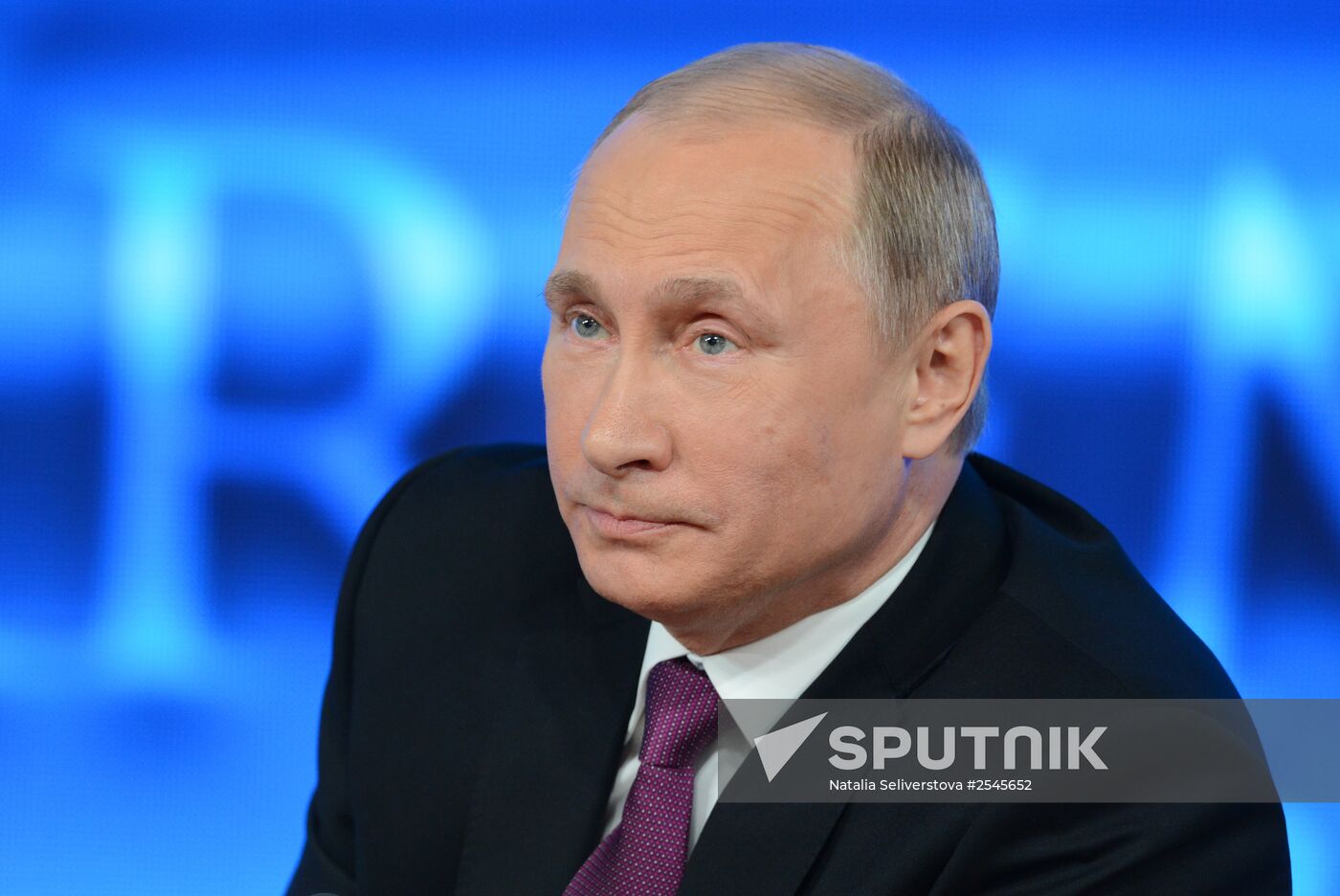 Tenth annual major news conference of Russian President Vladimir Putin
