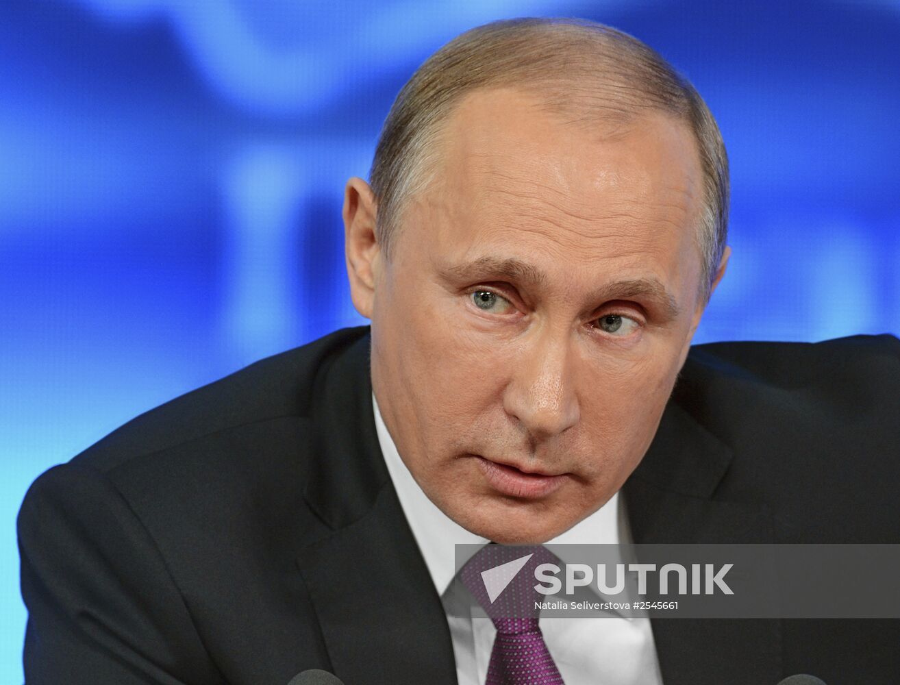 Tenth annual major news conference of Russian President Vladimir Putin