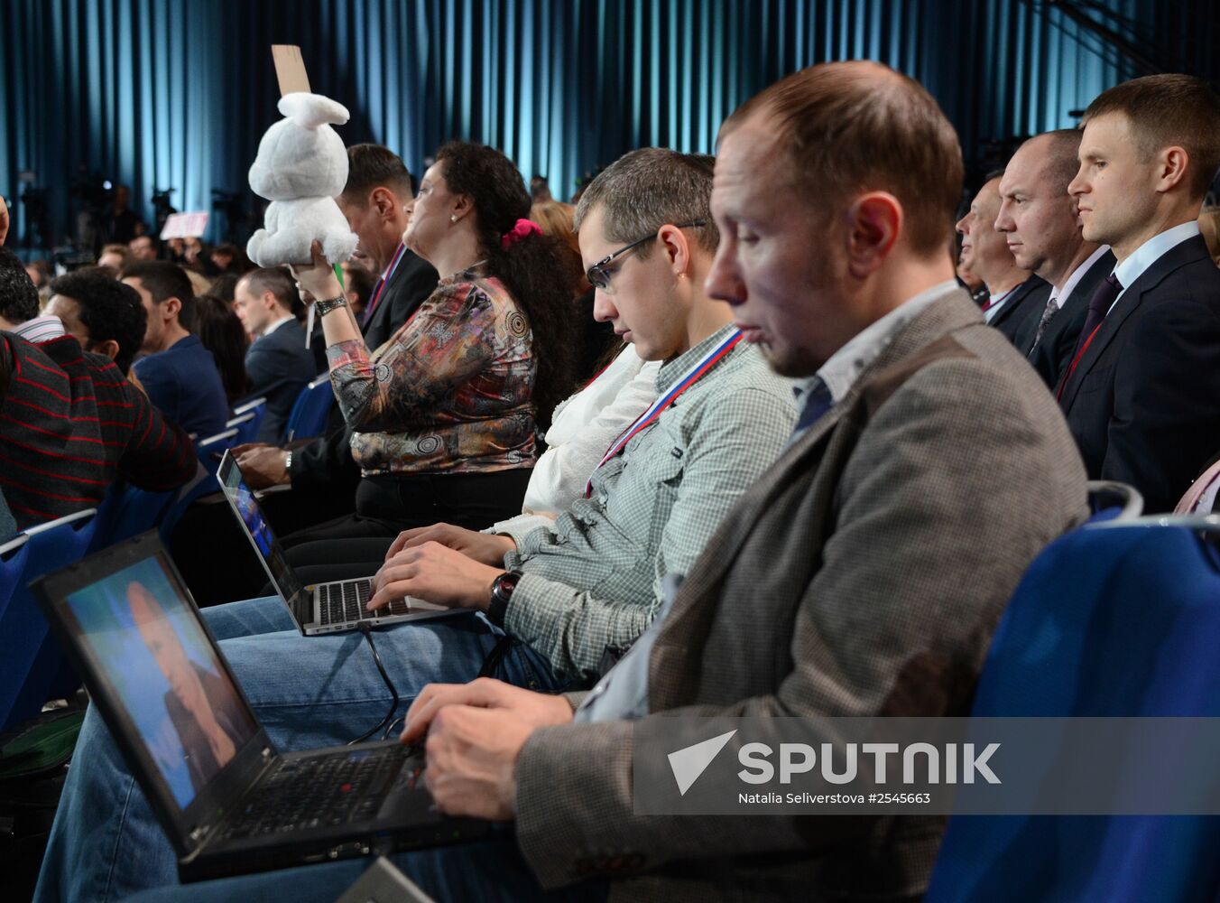 Tenth annual major news conference of Russian President Vladimir Putin